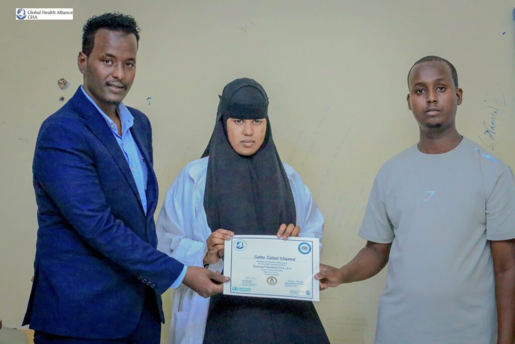 Essential Newborn Care Training, led by Global Health Alliance Champions Dr. Muna Abdirizak, Dr. Fatima Qasim, and Dr. Habiba Shiekh