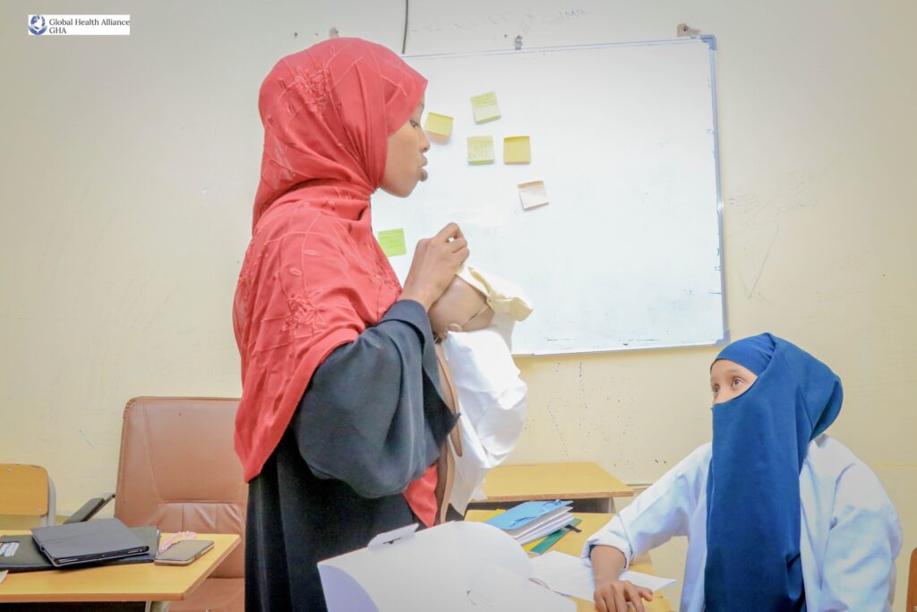 Essential Newborn Care Training, led by Global Health Alliance Champions Dr. Muna Abdirizak, Dr. Fatima Qasim, and Dr. Habiba Shiekh