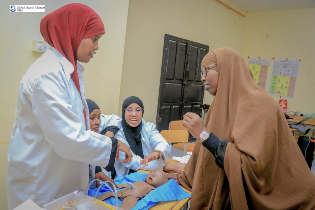 Essential Newborn Care Training, led by Global Health Alliance Champions Dr. Muna Abdirizak, Dr. Fatima Qasim, and Dr. Habiba Shiekh